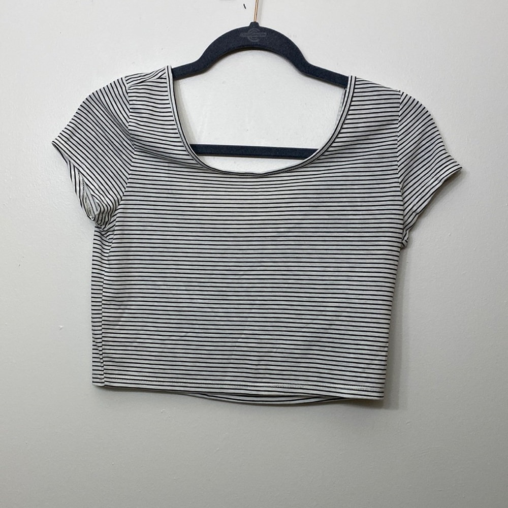 NWOT, American Eagle stripe crop top